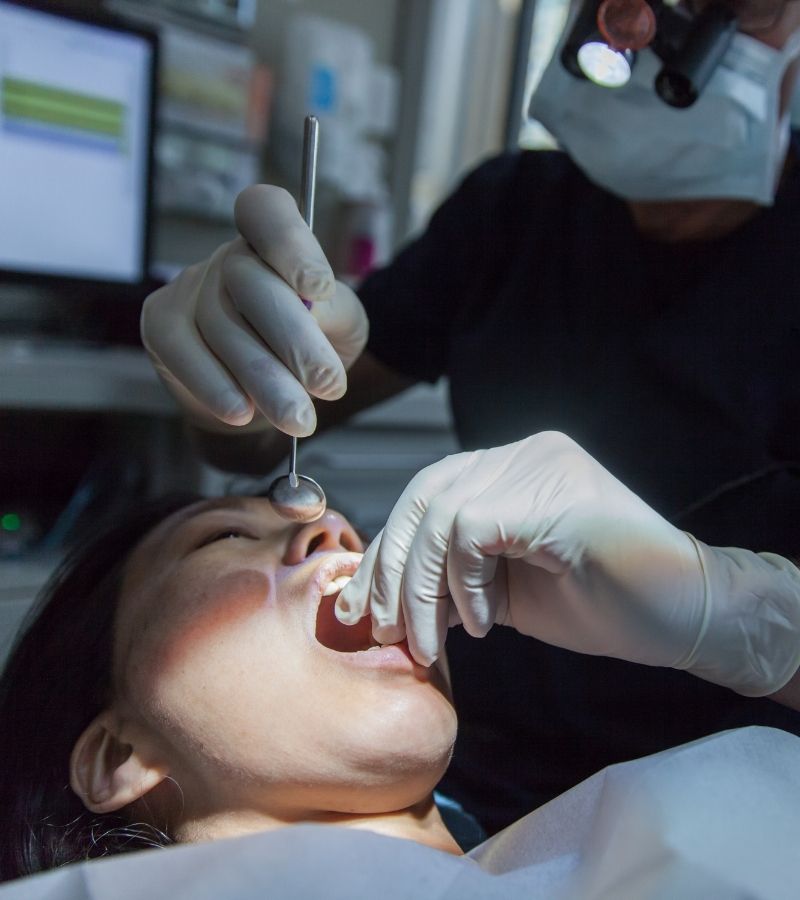 Girl Taking Root Canal Therapy